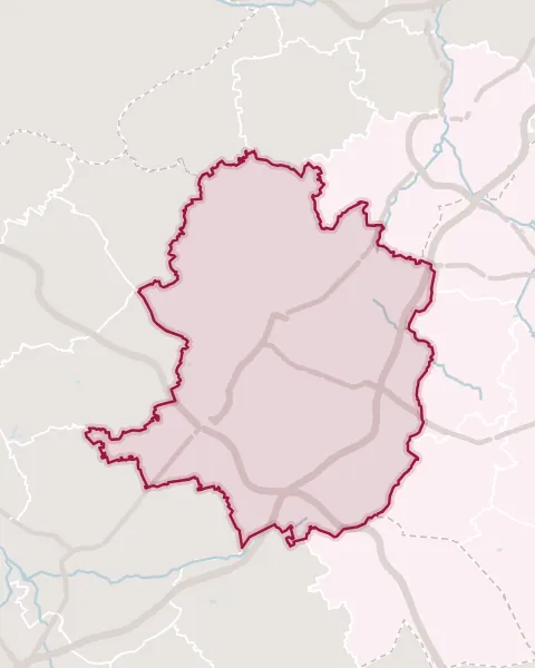 Karte: Lage von Bielefeld und Nachbarorte, in denen wir helfen